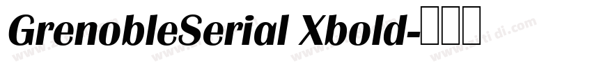 GrenobleSerial Xbold字体转换